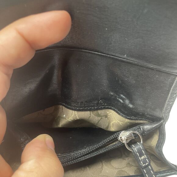 Vintage Coach Black Leather Card Case - Picture 5 of 10